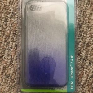 Blue and silver ombré IPhone 7&8